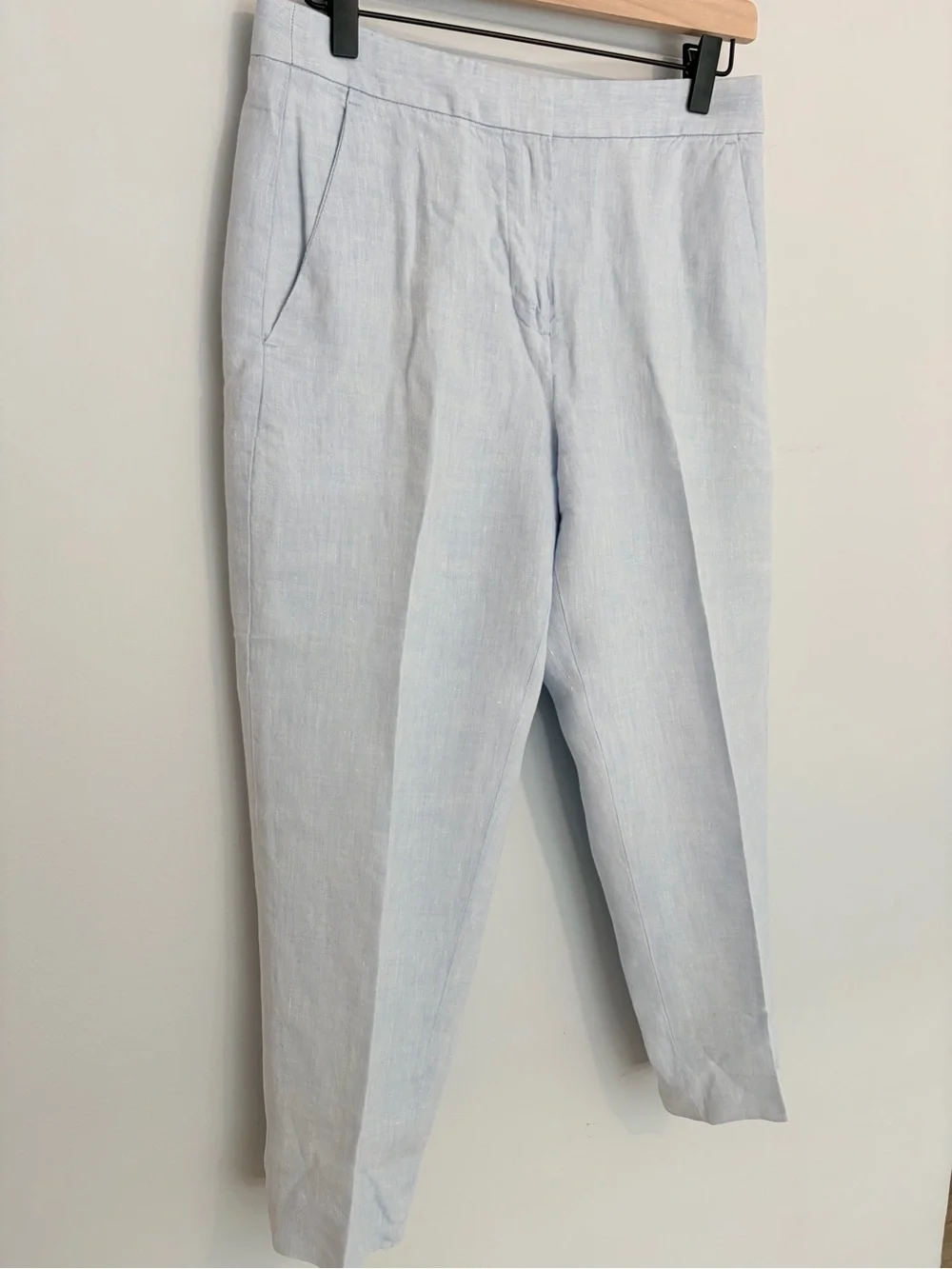 Banana Republic Light Blue Linen Blend Trousers